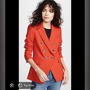 Veronica Beard Red Miller Dickey Jacket sz 6